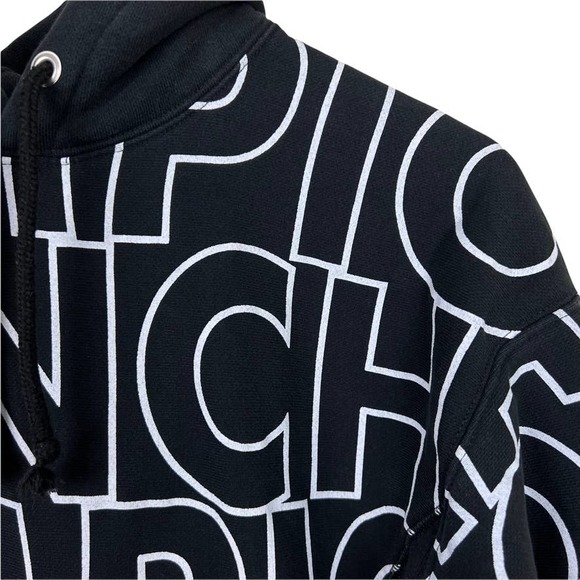 Champion Reverse Weave Iconic Hoodie Size XS Black and White - Picture 6 of 11